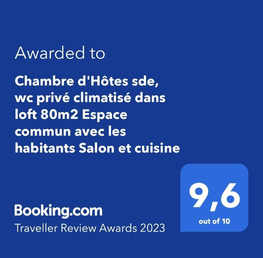 Ferienwohnung Chambre D'Hotes Sde, Wc Prive Climatise Dans Loft 80M2 Espace Commun Avec Les Habitants Salon Et Cuisine Toulon Exterior foto
